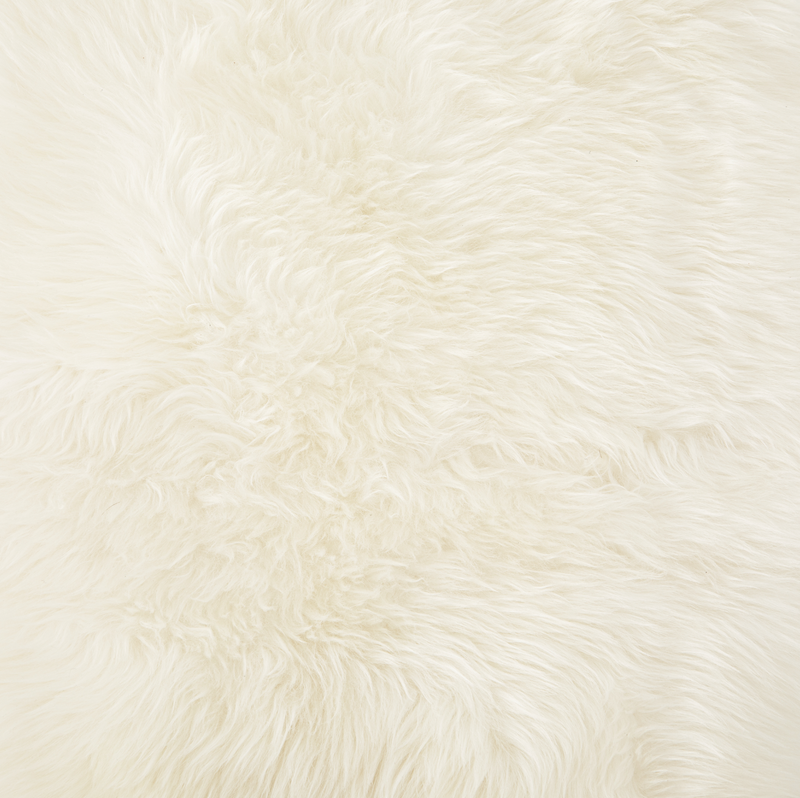 Lalo Lambskin Throw - Cream