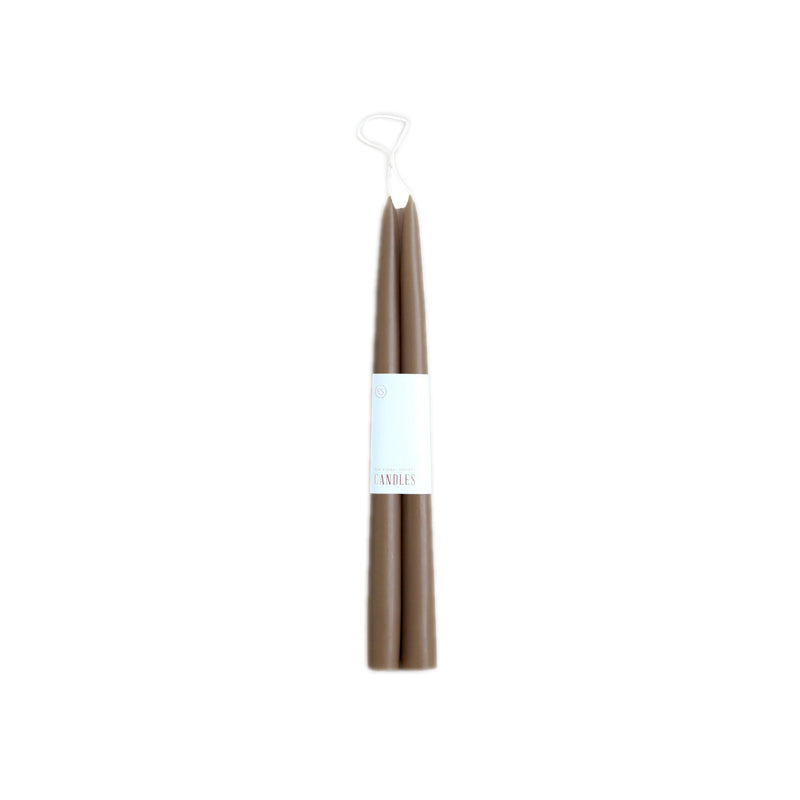 Dipped Taper Candle - Peat