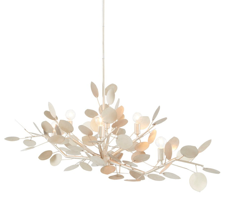 Lunaria Silver Oval Chandelier