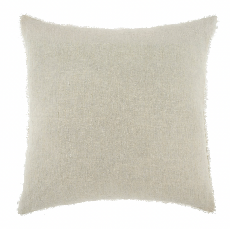 Lina Linen Pillow Ivory