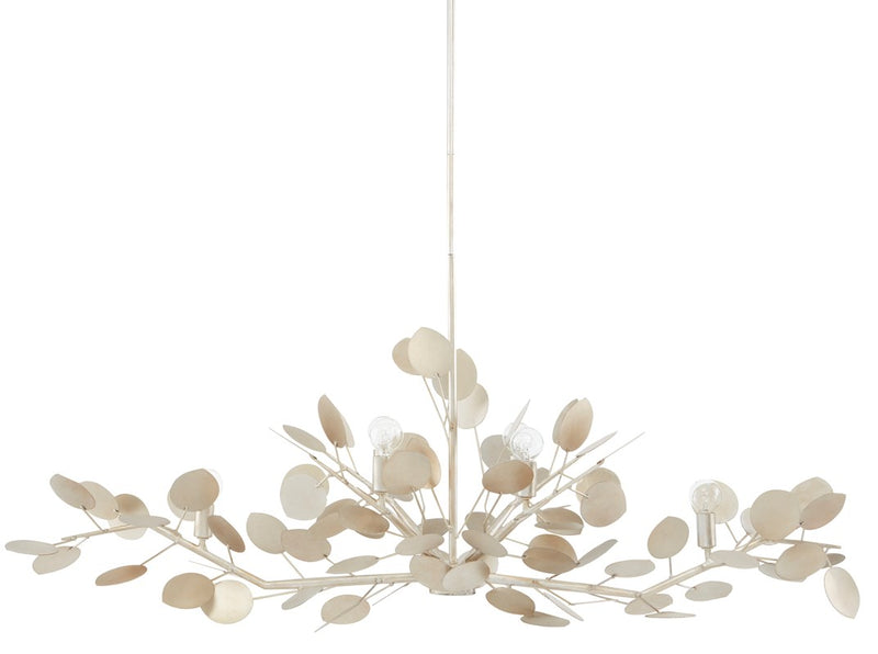 Lunaria Silver Oval Chandelier