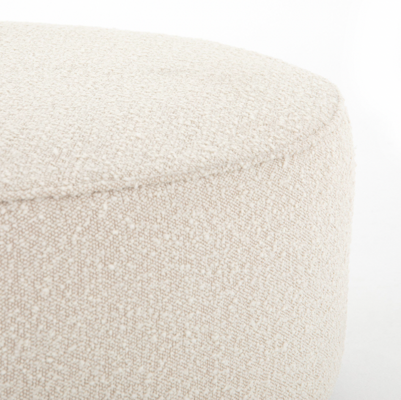 Sinclair Large Round Ottoman - Knoll Natural