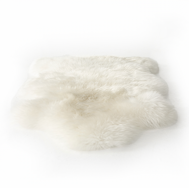 Lalo Lambskin Throw - Cream