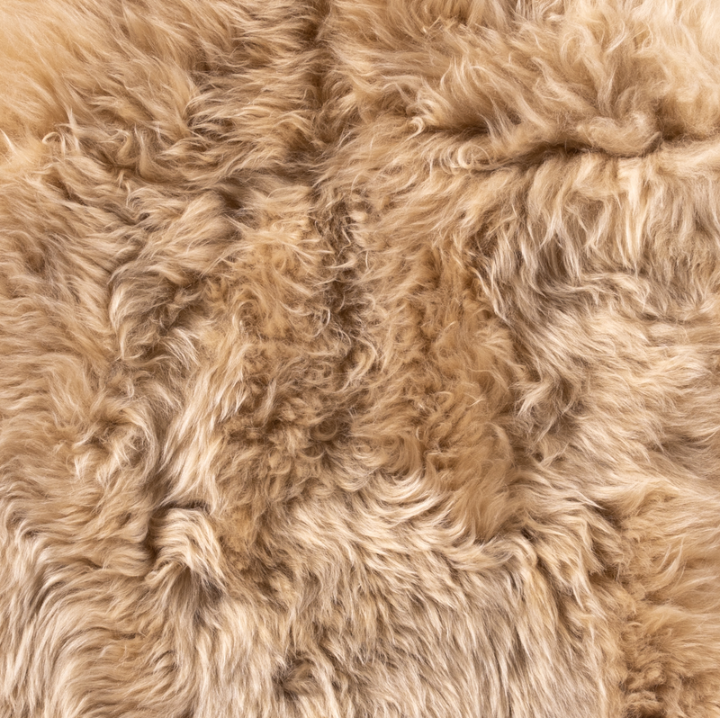 Lalo Lambskin Throw - Beige