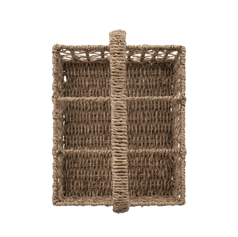 Hand-Woven Seagrass Caddy w/ Handle