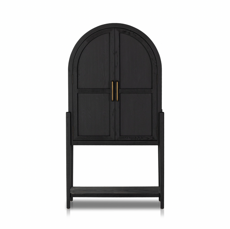 Tolle Bar Cabinet - Drifted Matte Black