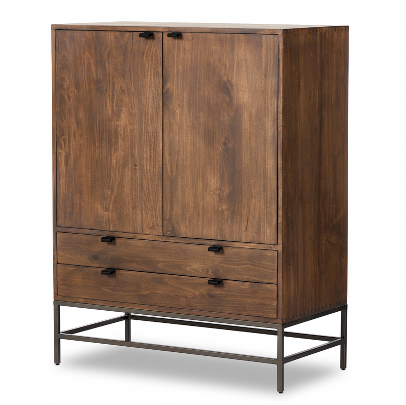 Trey Bar Cabinet - Auburn Poplar