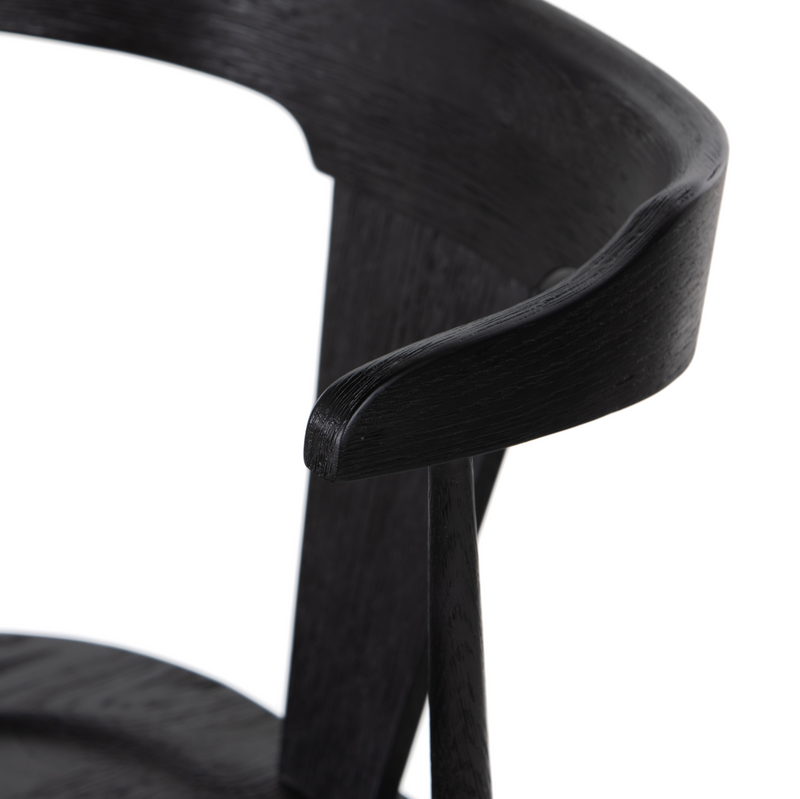 Ripley Stool - Black Oak