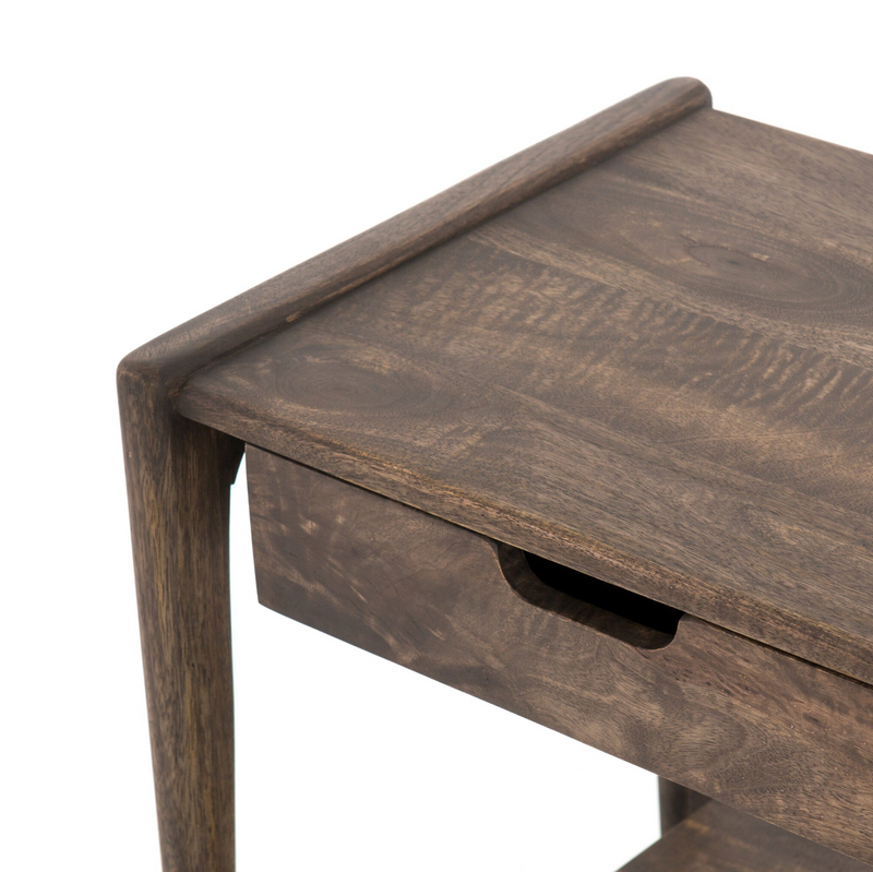 Valeria End Table - Aged Brown