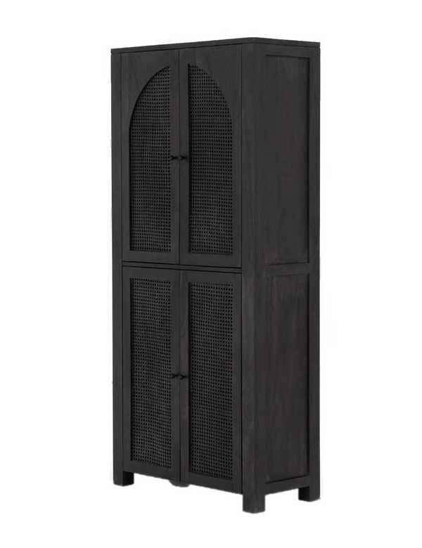 Tilda Cabinet - Black Circle Cane