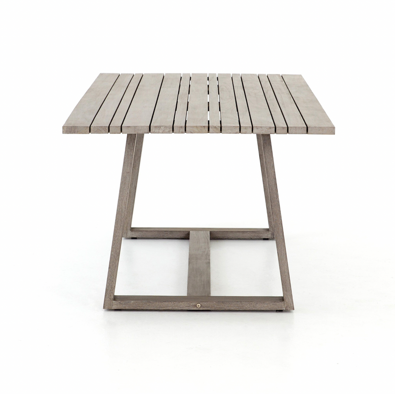 Atherton Outdoor Dining Table - Weathered Grey