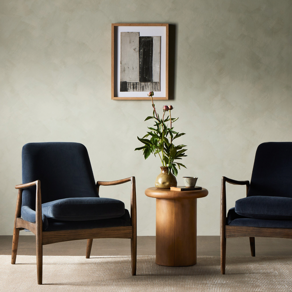 Braden Chair - Modern Velvet Shadow