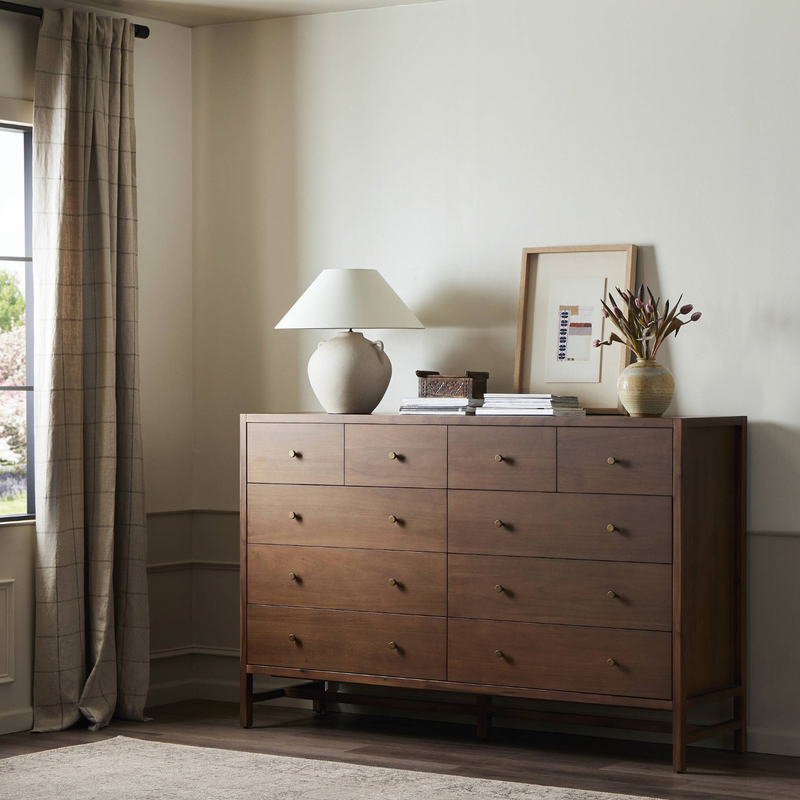 Sullivan 10-Drawer Dresser - Saddle Tan