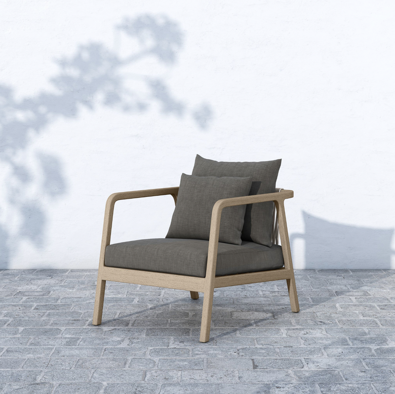 Numa Outdoor Chair - Washed Brown - Charcoal