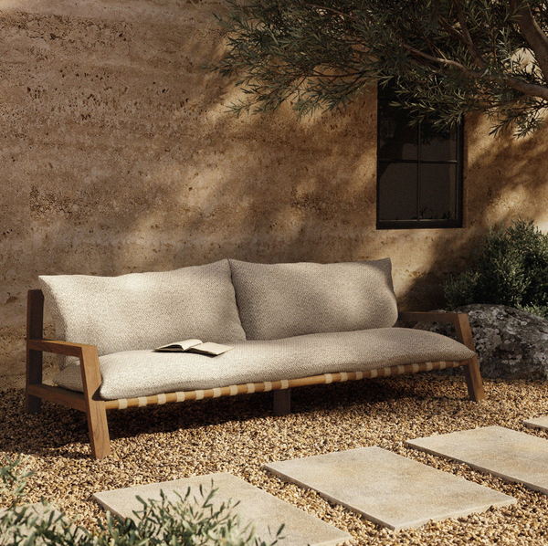 Soren 3 Seater Outdoor Sofa - Faye Sand