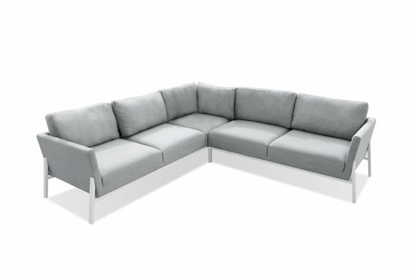 Beth Outdoor Sectional - Silver Grey