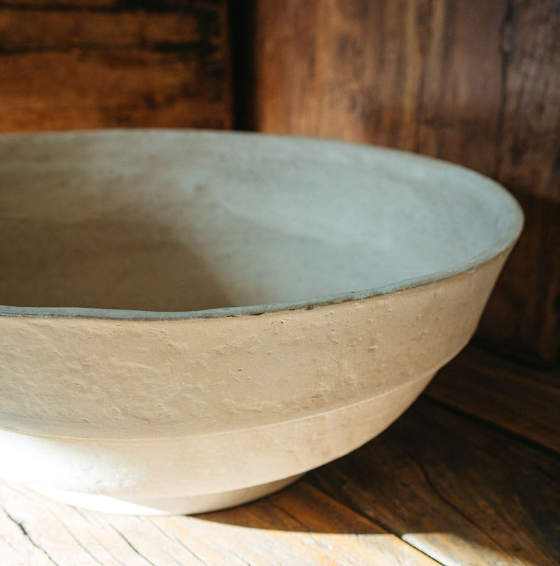 Sienna Paper Mache Bowl Large