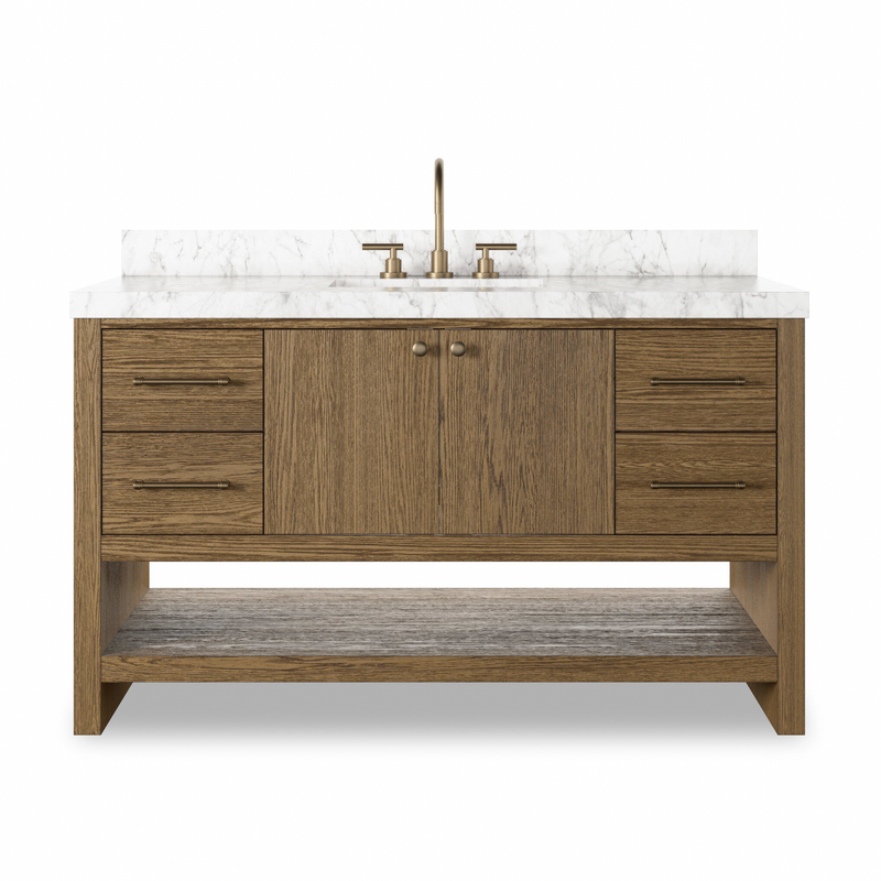 Anthem Single Wide Vanity - Washed Natural Oak