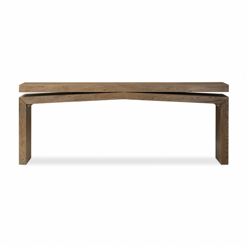 Matthes Console Table - Rustic Grey Oak