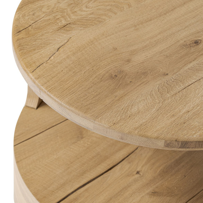 Matheus End Table - Natural Reclaimed French Oak