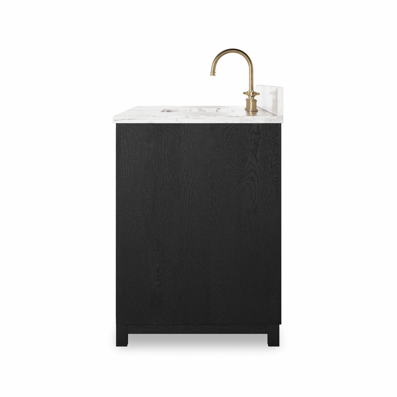 Millie Single Wide Vanity - Satin Drifted Black