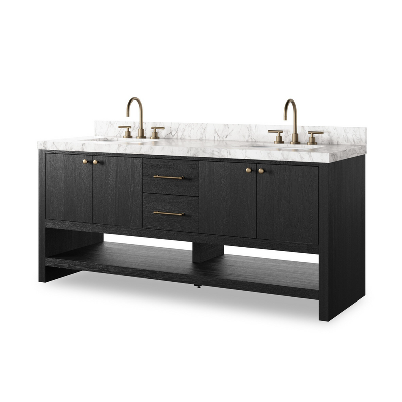 Anthem Double Vanity - Black Wash Oak