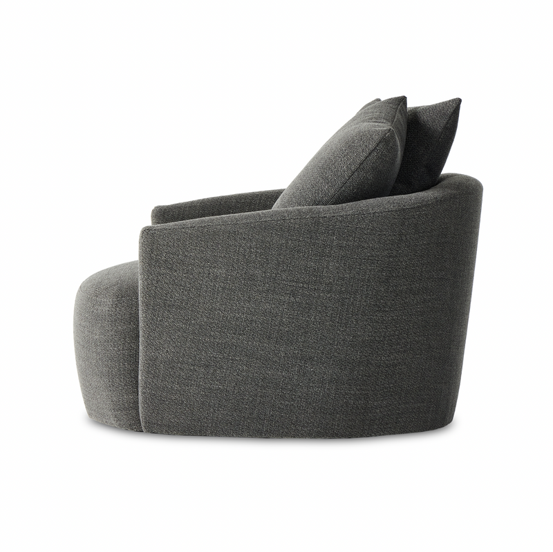 Chloe Swivel Chair - Gibson Smoke