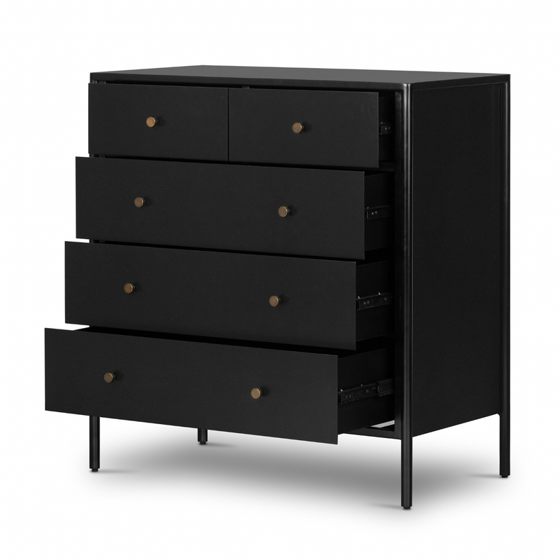 Soto 5 Drawer Dresser - Black