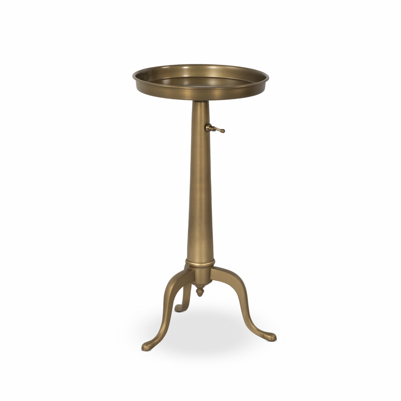 Umi End Table - Dark Matte Brass