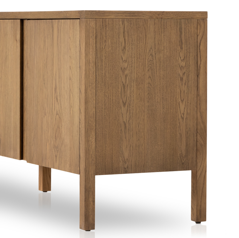 Riggs Media Console - Amber Oak