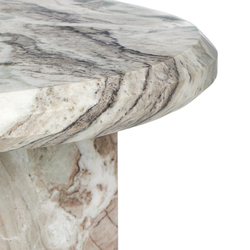 Dakota Nesting Coffee Table Set - Creamy Taupe Marble