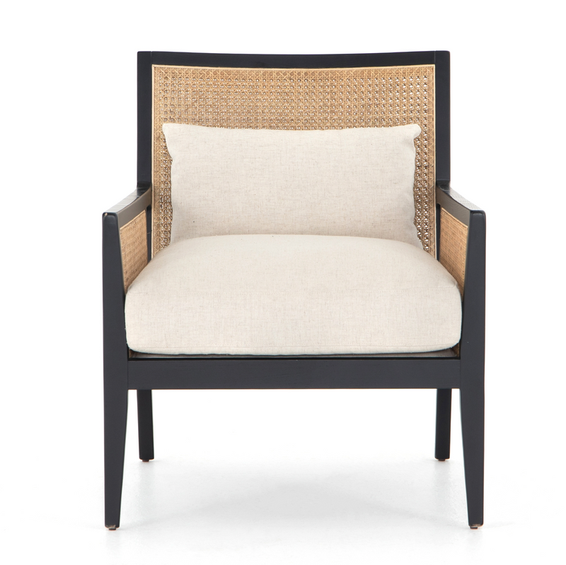 Antonia Cane Chair - Brushed Ebony