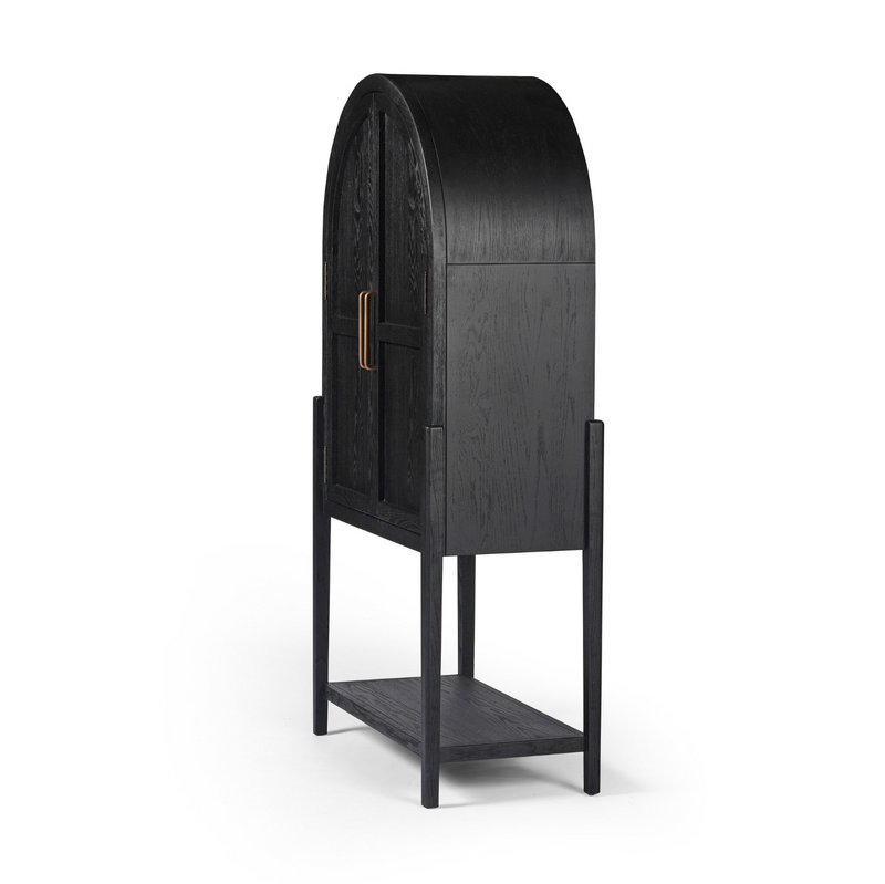 Tolle Bar Cabinet - Drifted Matte Black