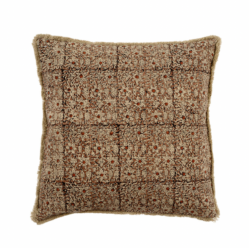 Cassia Block Print Pillow