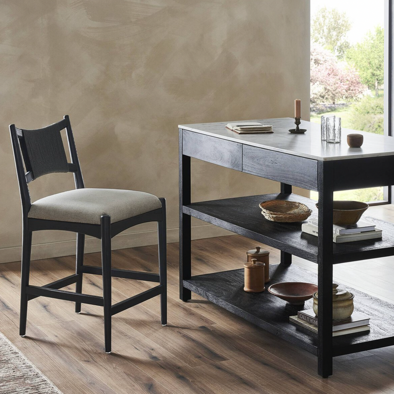 Haddon Counter Stool - Brushed Ebony