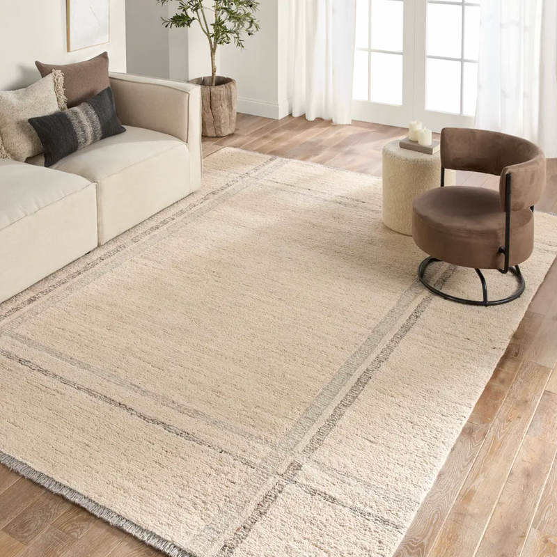 Hadi Stone and Cream Area Rug