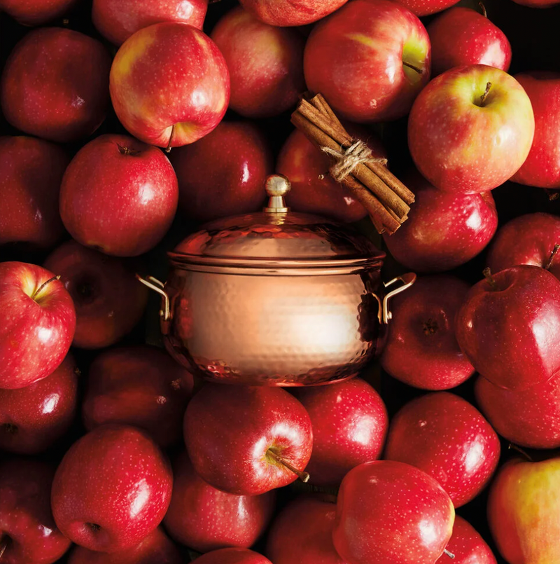 Simmered Cider Poured Candle, Copper Pot