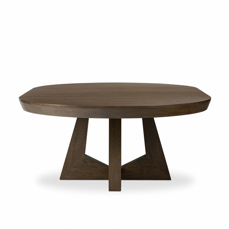 Zelda Round Extension Dining Table - Fawn Oak