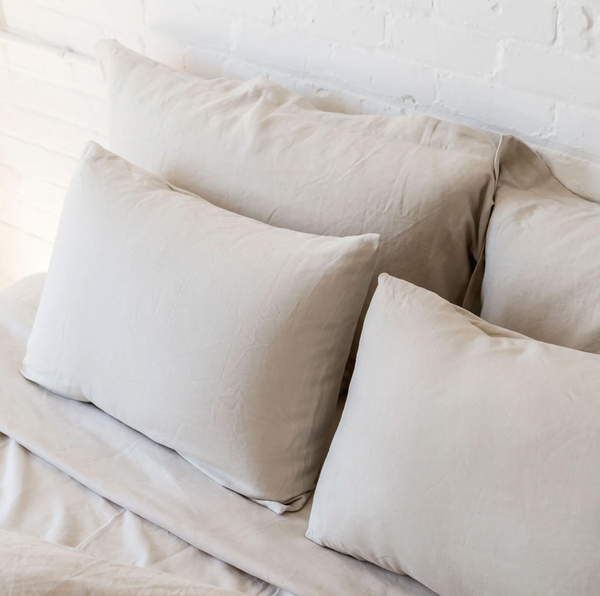 French Linen Pillowcase (Pair) - Oatmeal