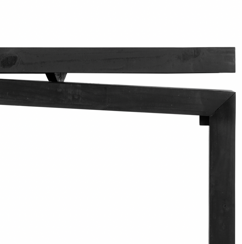 Matthes Large Console Table - Aged Black