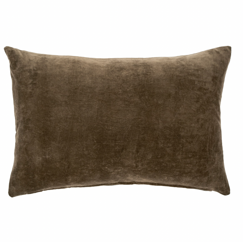 Vera Velvet Pillow - Carob