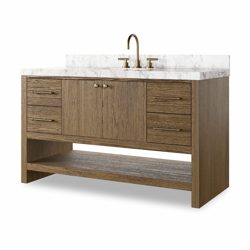 Anthem Single Wide Vanity - Washed Natural Oak