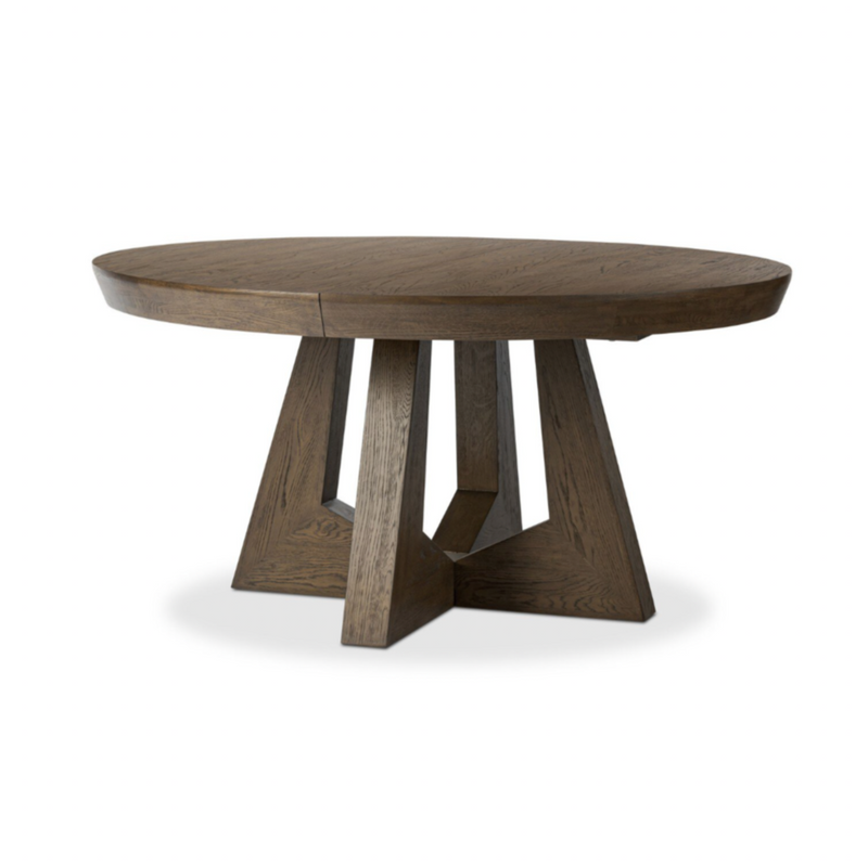 Zelda Round Extension Dining Table - Fawn Oak