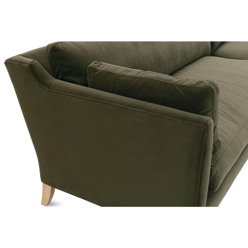 Madeline Sectional - Moss Velvet