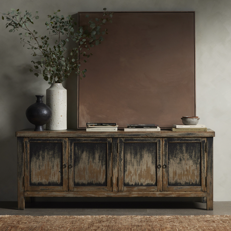 Hitchens Media Console - Worn Black