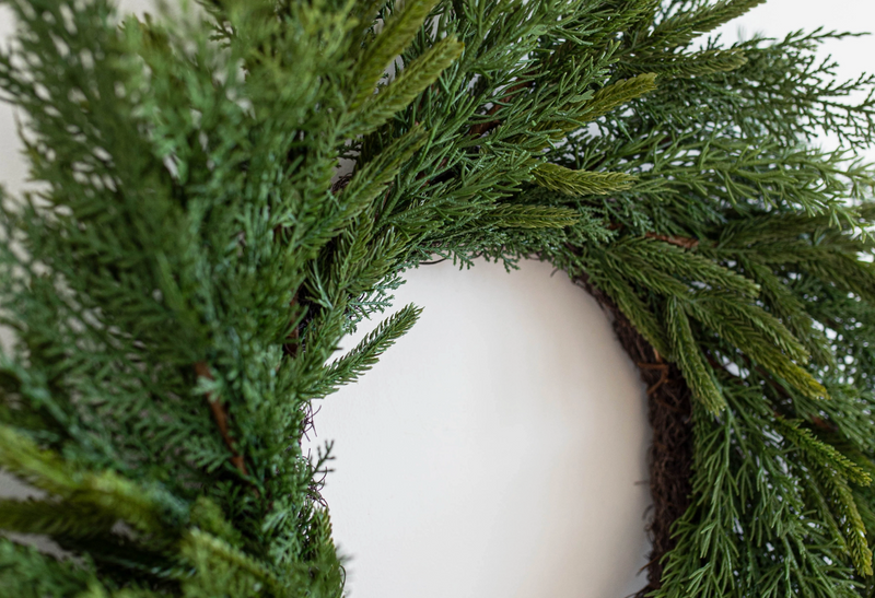 Norfolk & Cypress Real Touch Mix Wreath