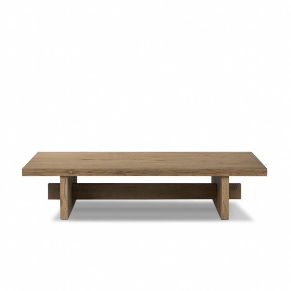 Isaac Coffee Table - Rubbed Light Oak Veneer