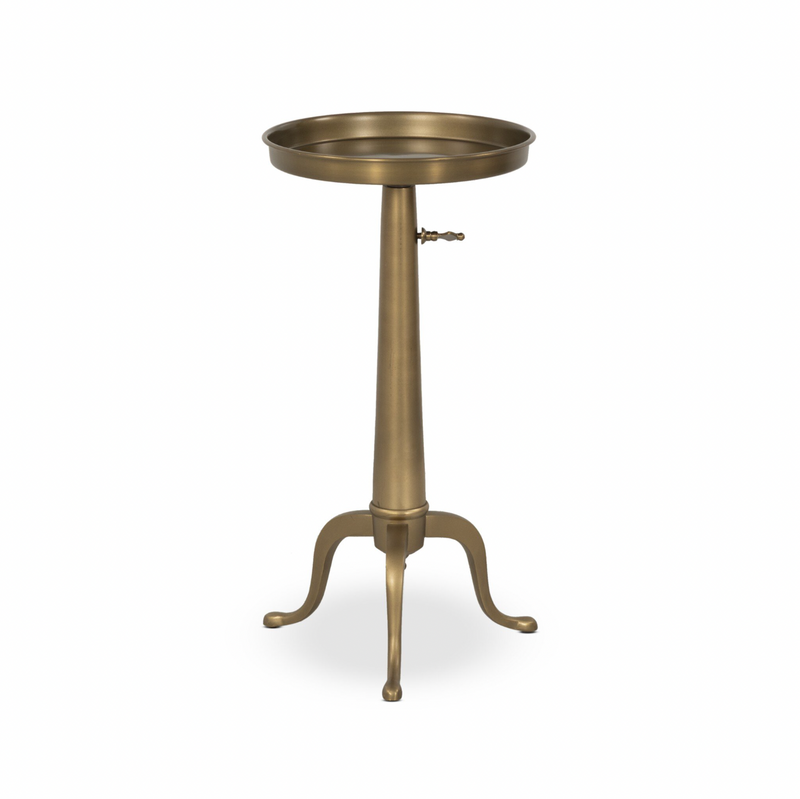 Umi End Table - Dark Matte Brass