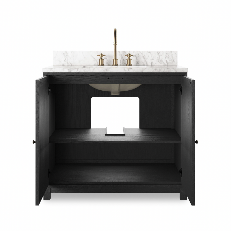 Millie Single Vanity - Satin Drifted Black