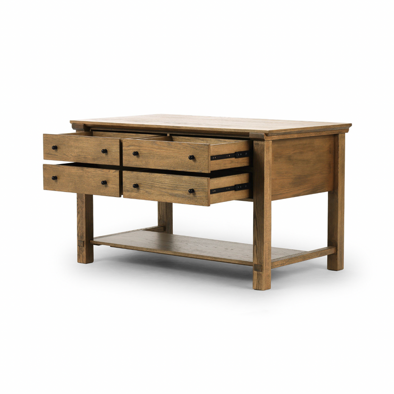 Gardendale Small Kitchen Island - Tan Oak